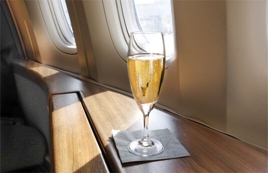  Fly in the lap of luxury – and leisure. 